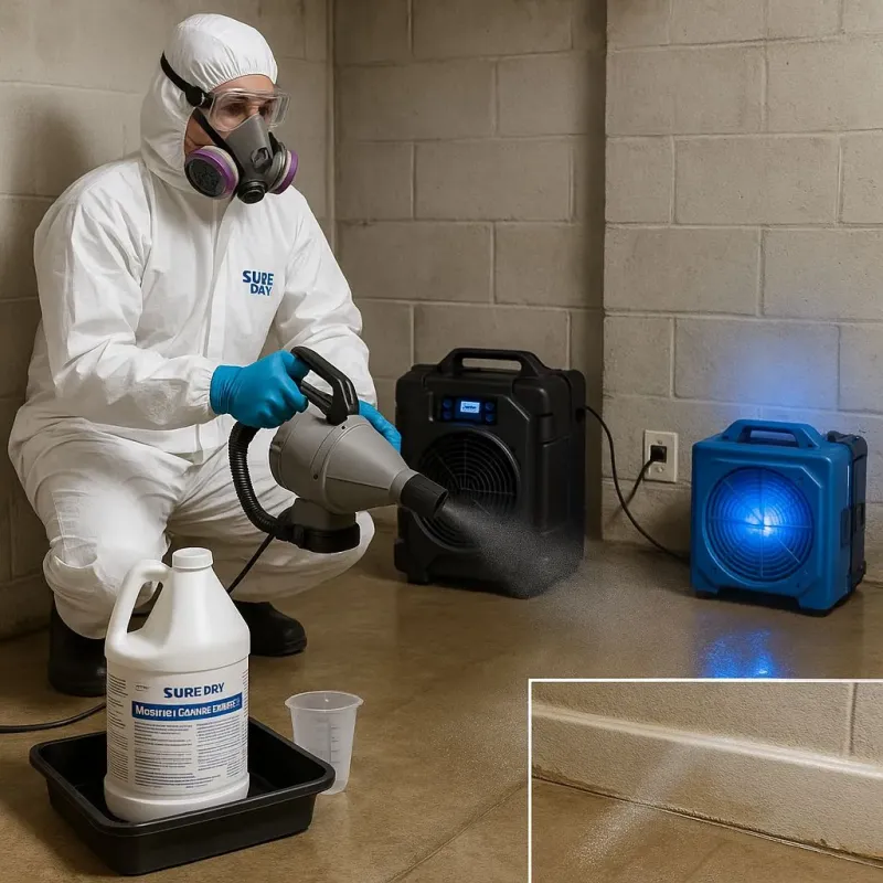 Sanitization and Odor Removal process in Wenham, MA